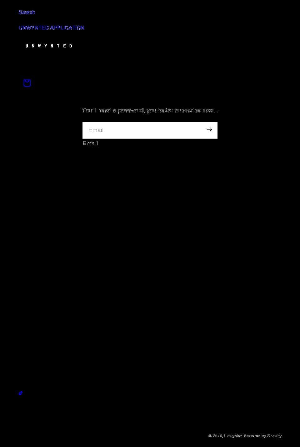 unwynted.com shopify website screenshot
