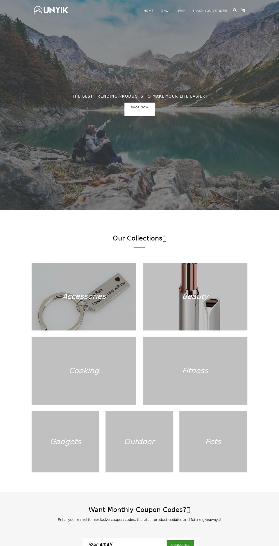 unyik.com — Shopify storefront screenshot