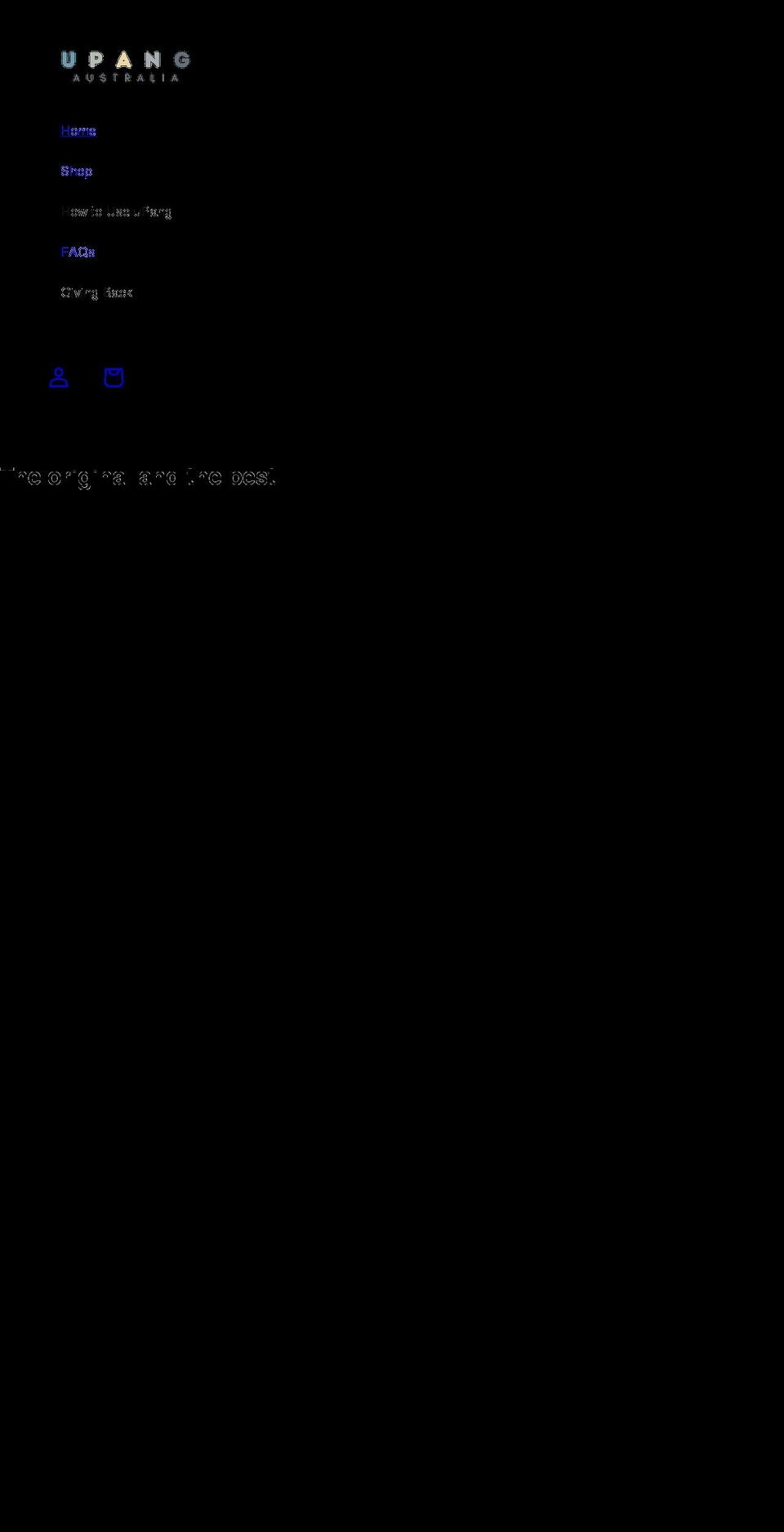 upangsterilizer.com.au shopify website screenshot