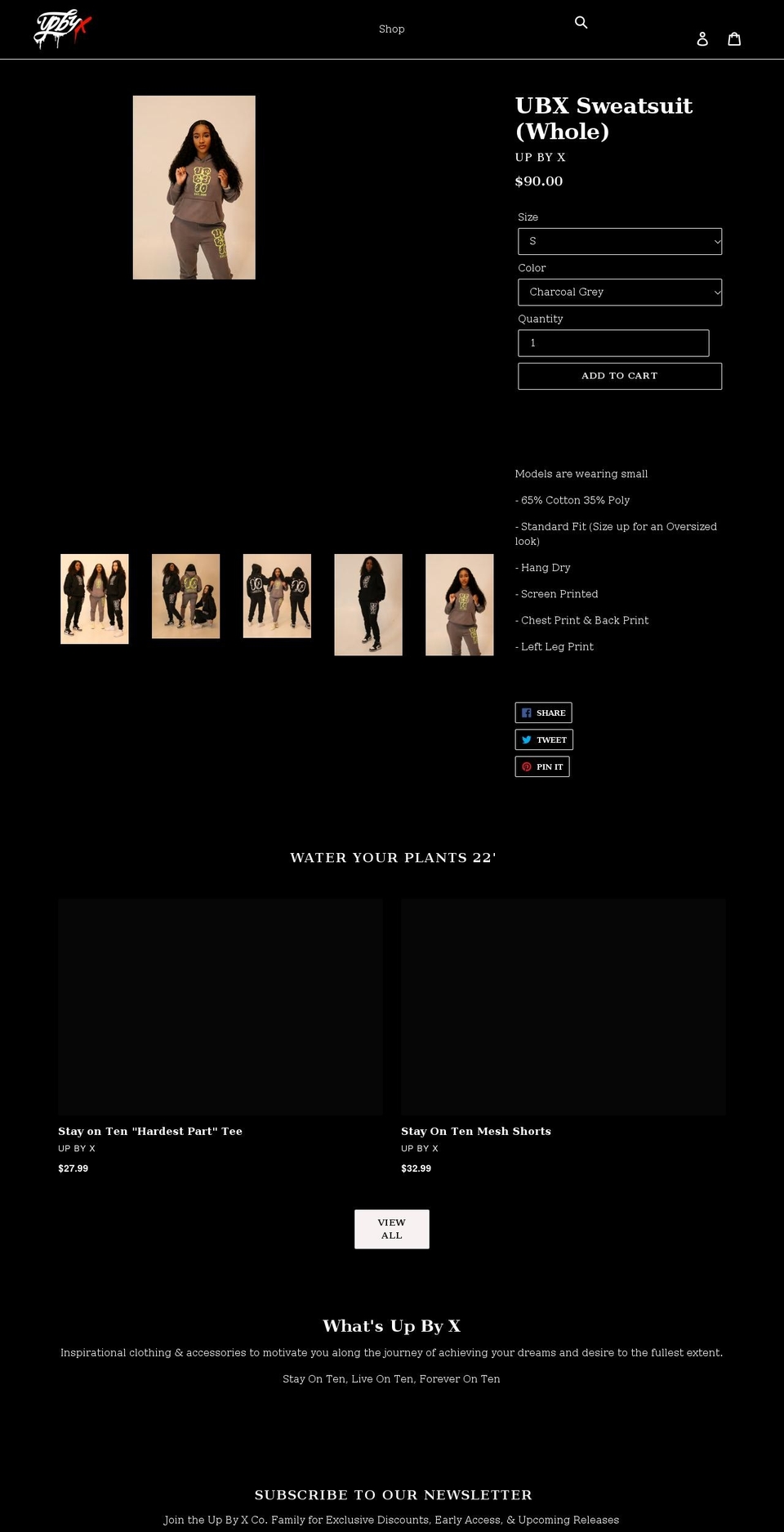 upbyten.com shopify website screenshot