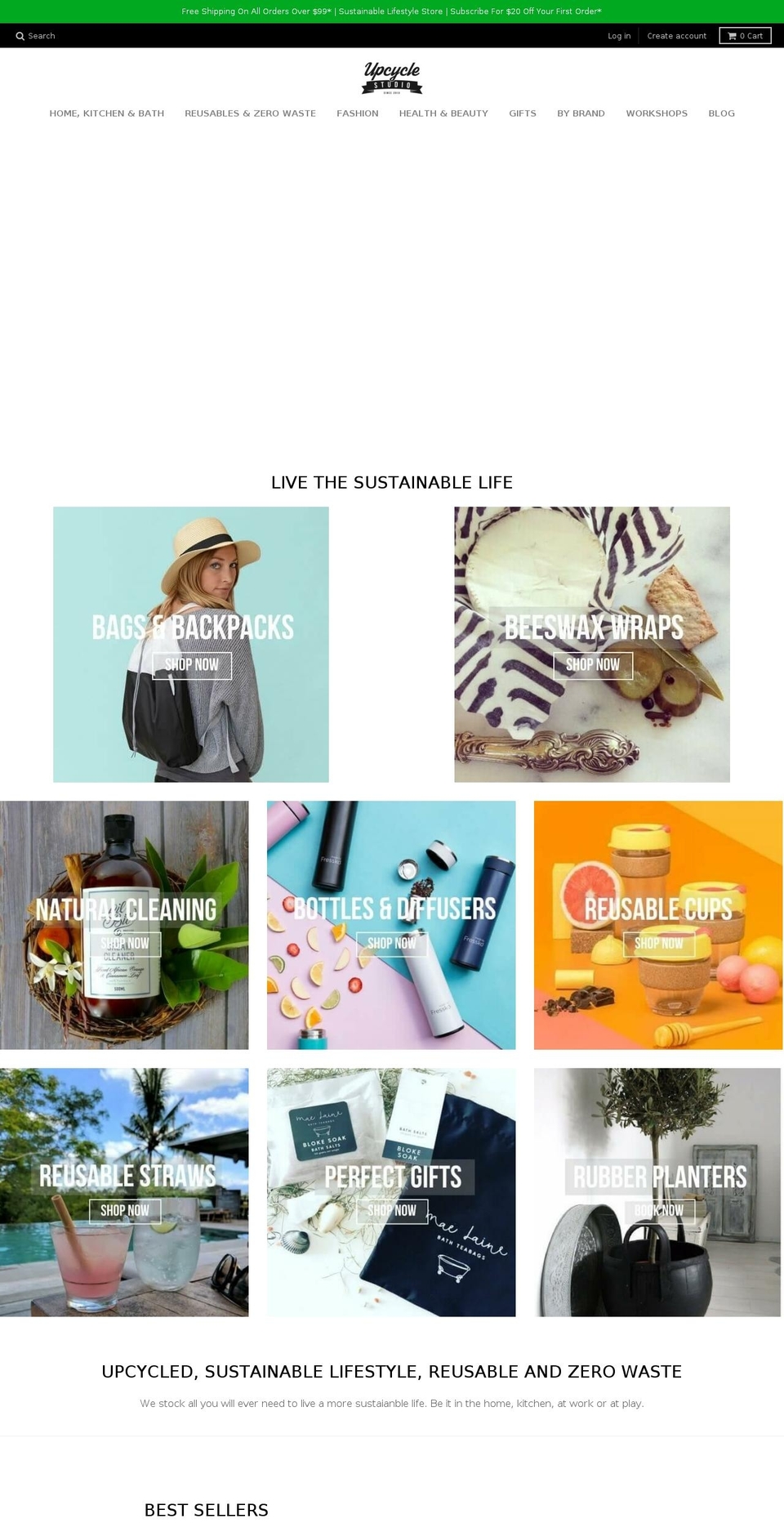 upcyclestudio.com.au shopify website screenshot