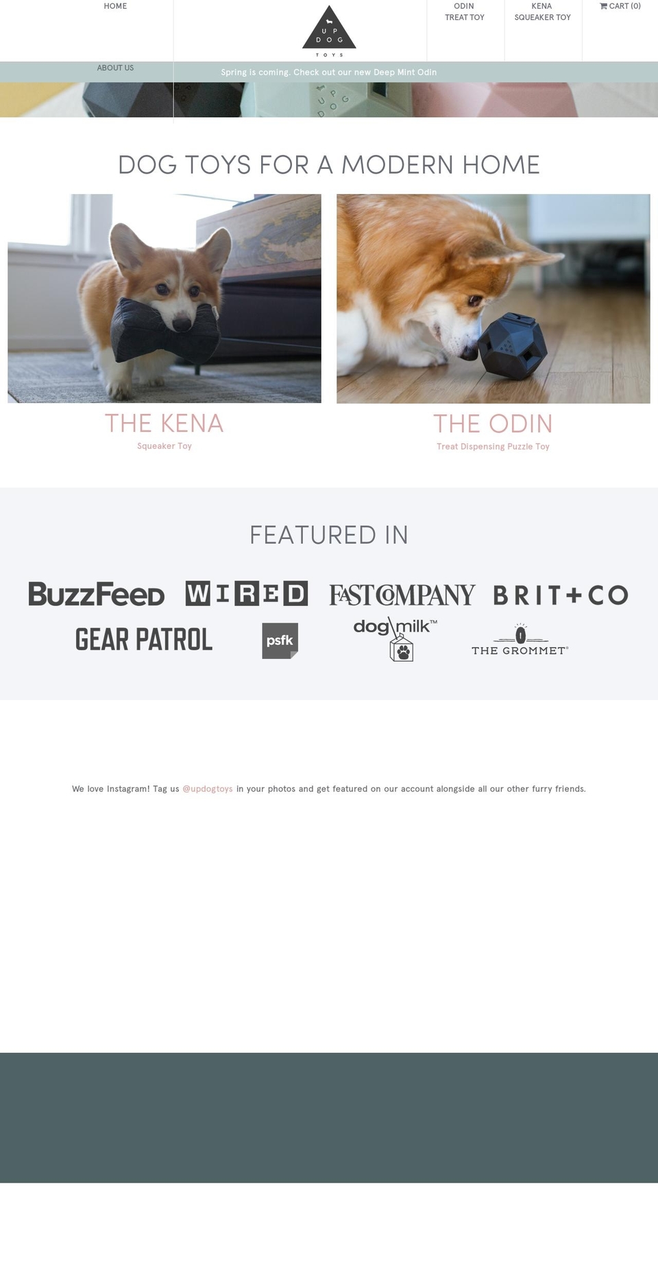 updogtoys.com shopify website screenshot