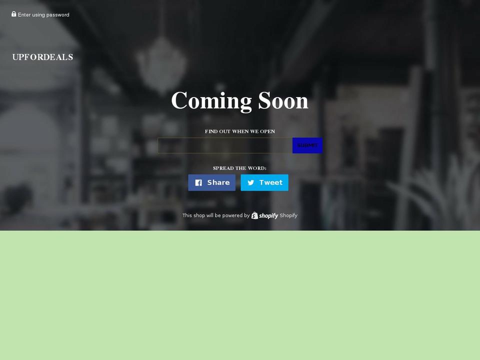 upfordeals.com — Shopify storefront screenshot