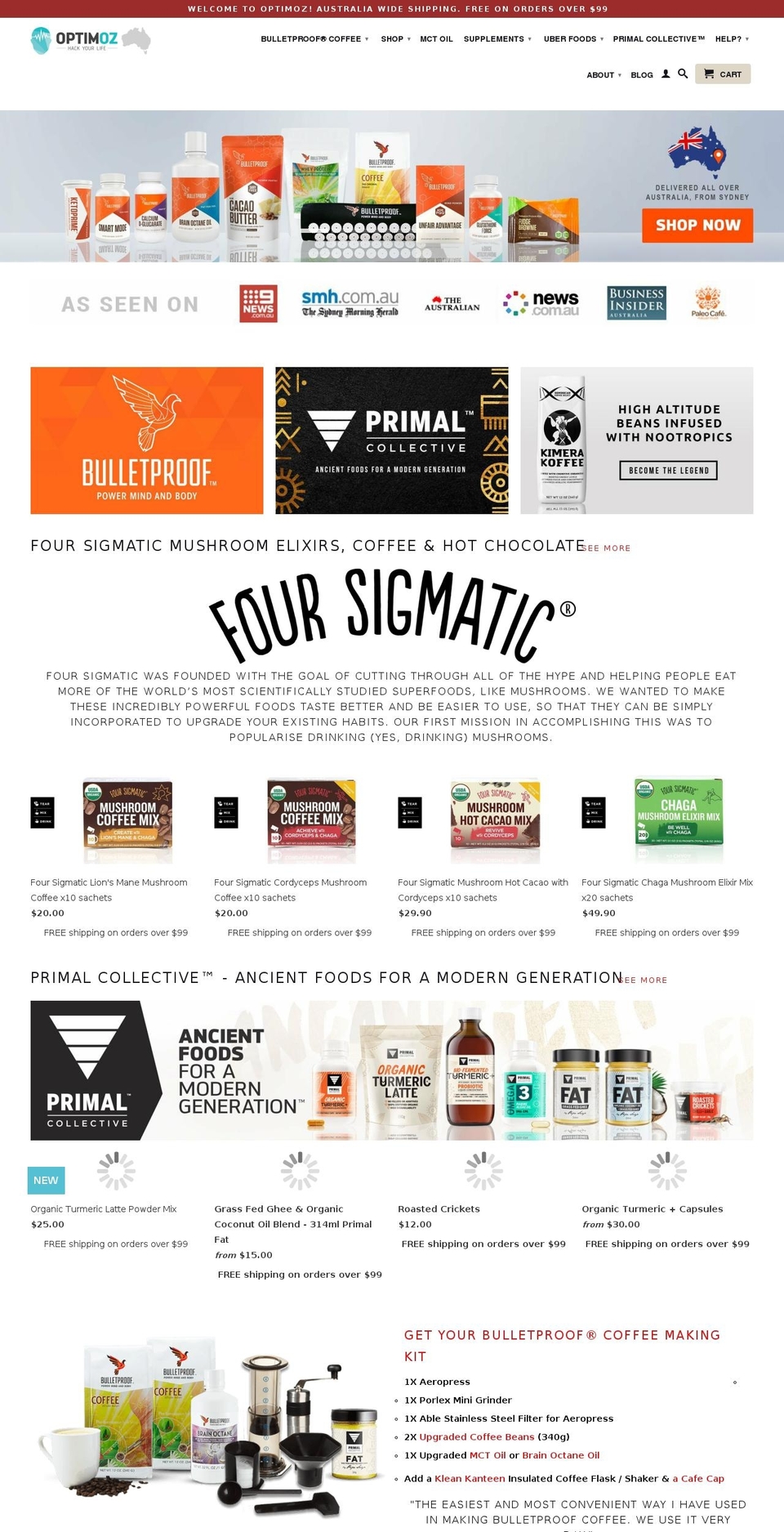 upgradedself.com.au shopify website screenshot