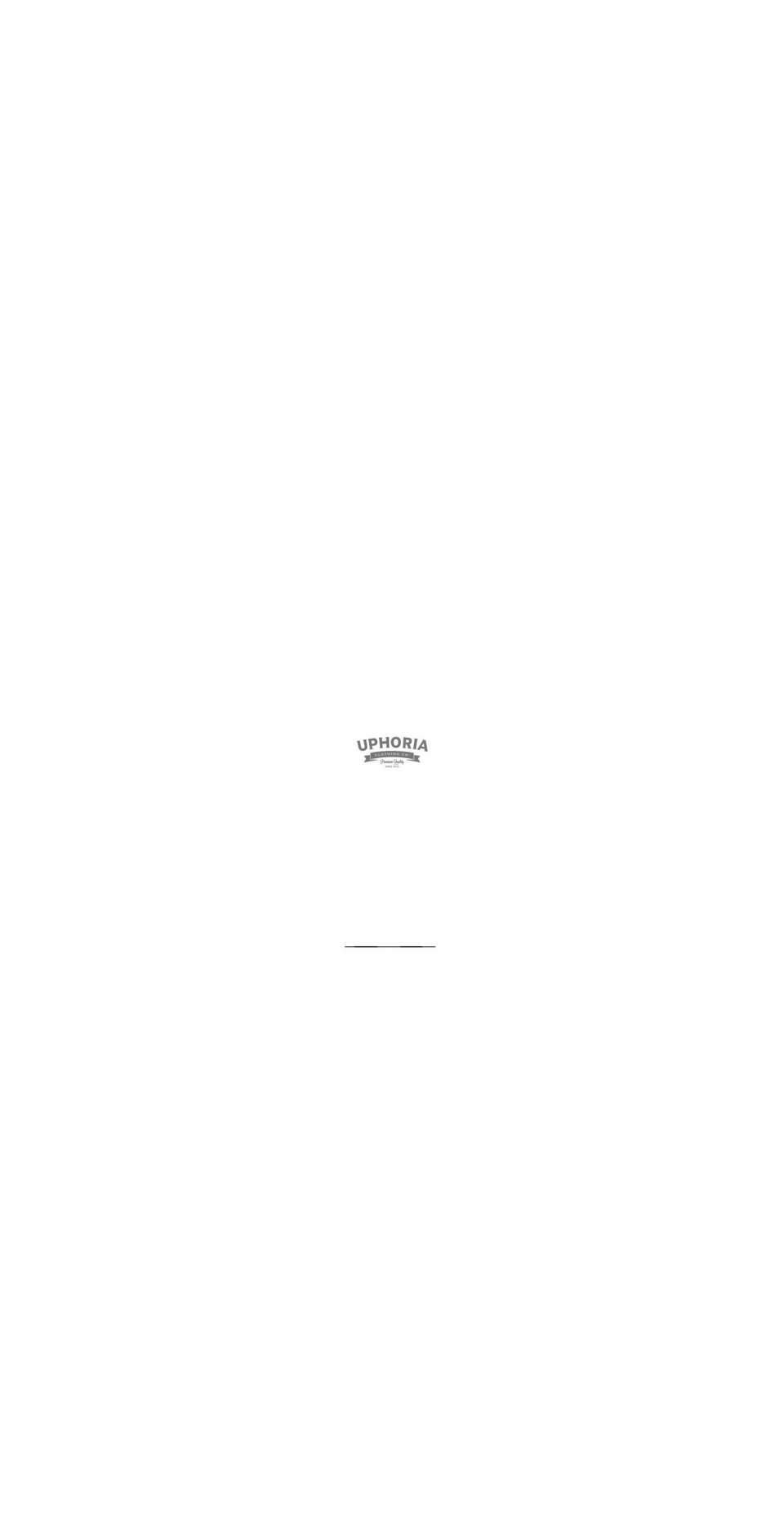 uphoriathebrand.com shopify website screenshot