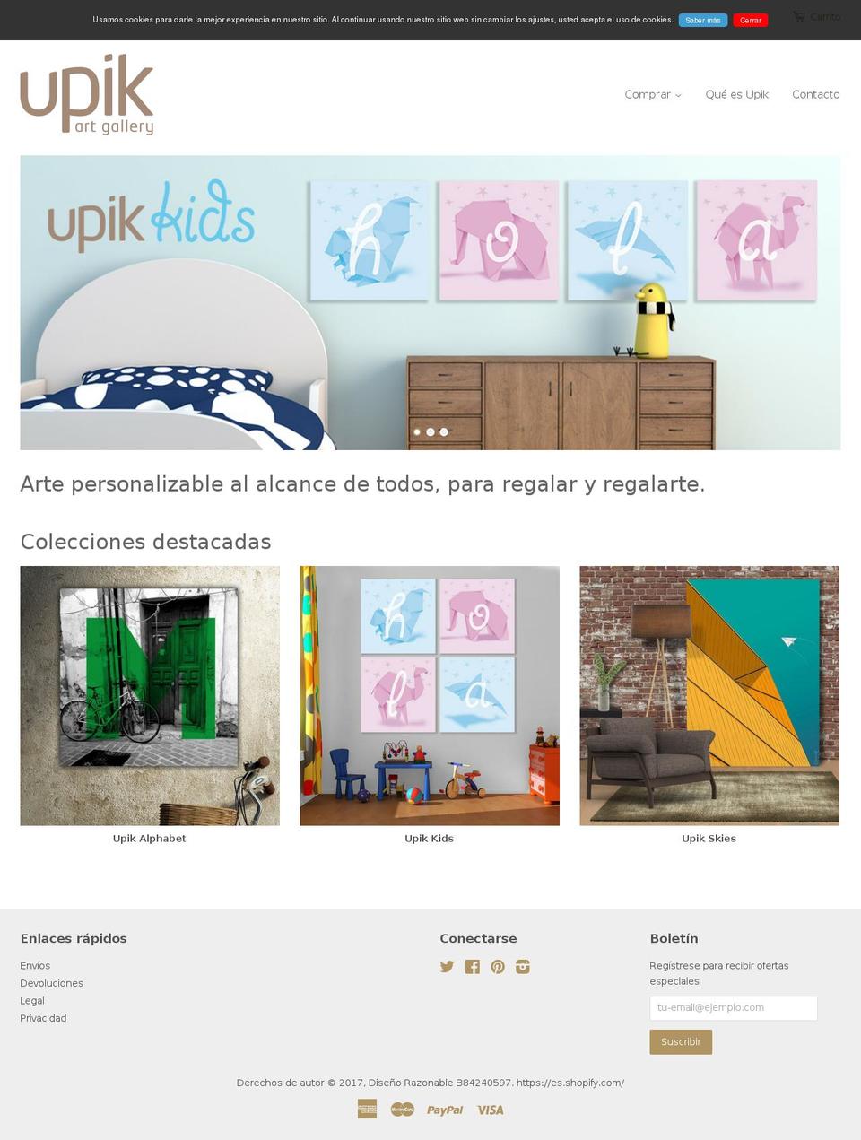 upikart.com shopify website screenshot