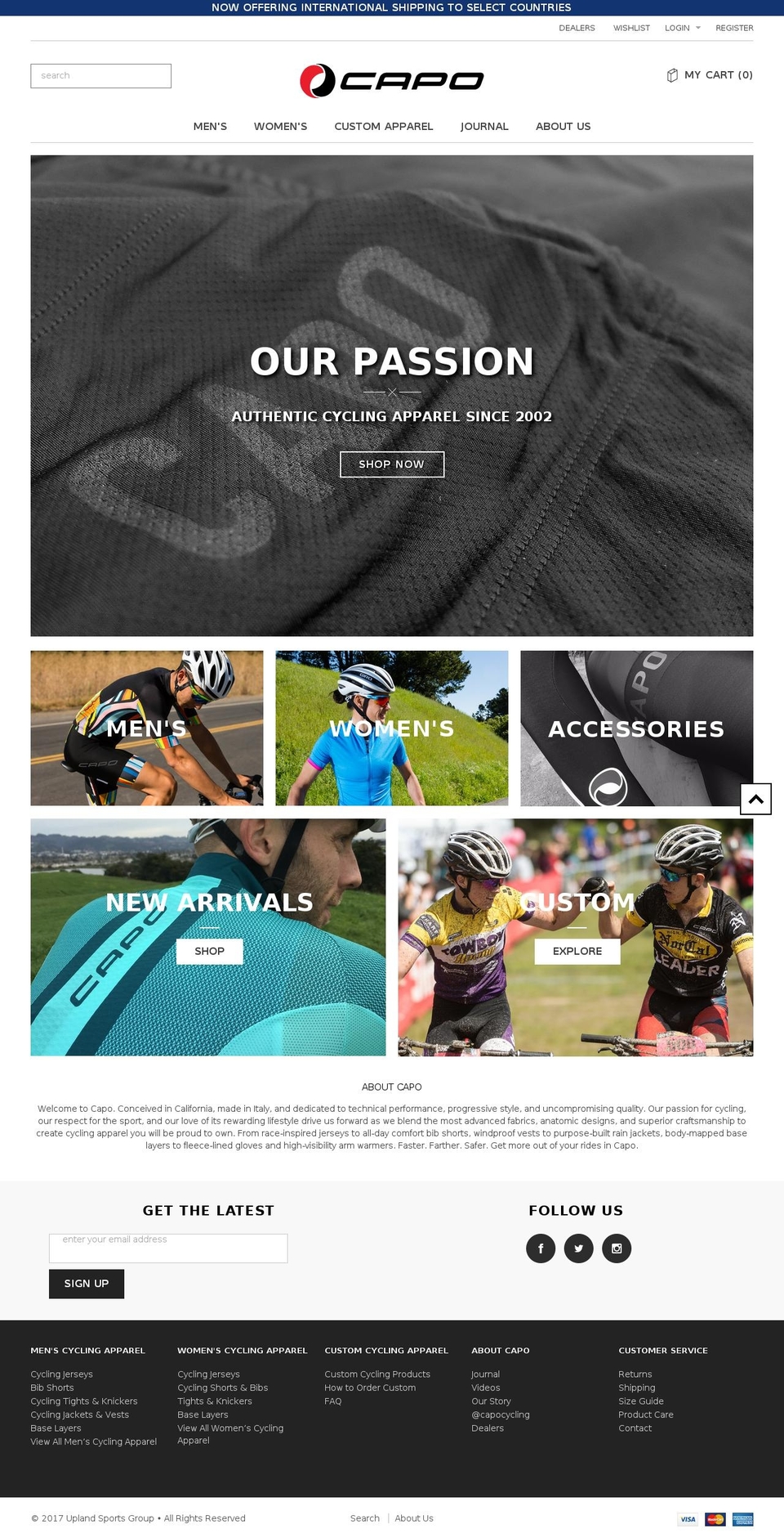 uplandsg.com shopify website screenshot