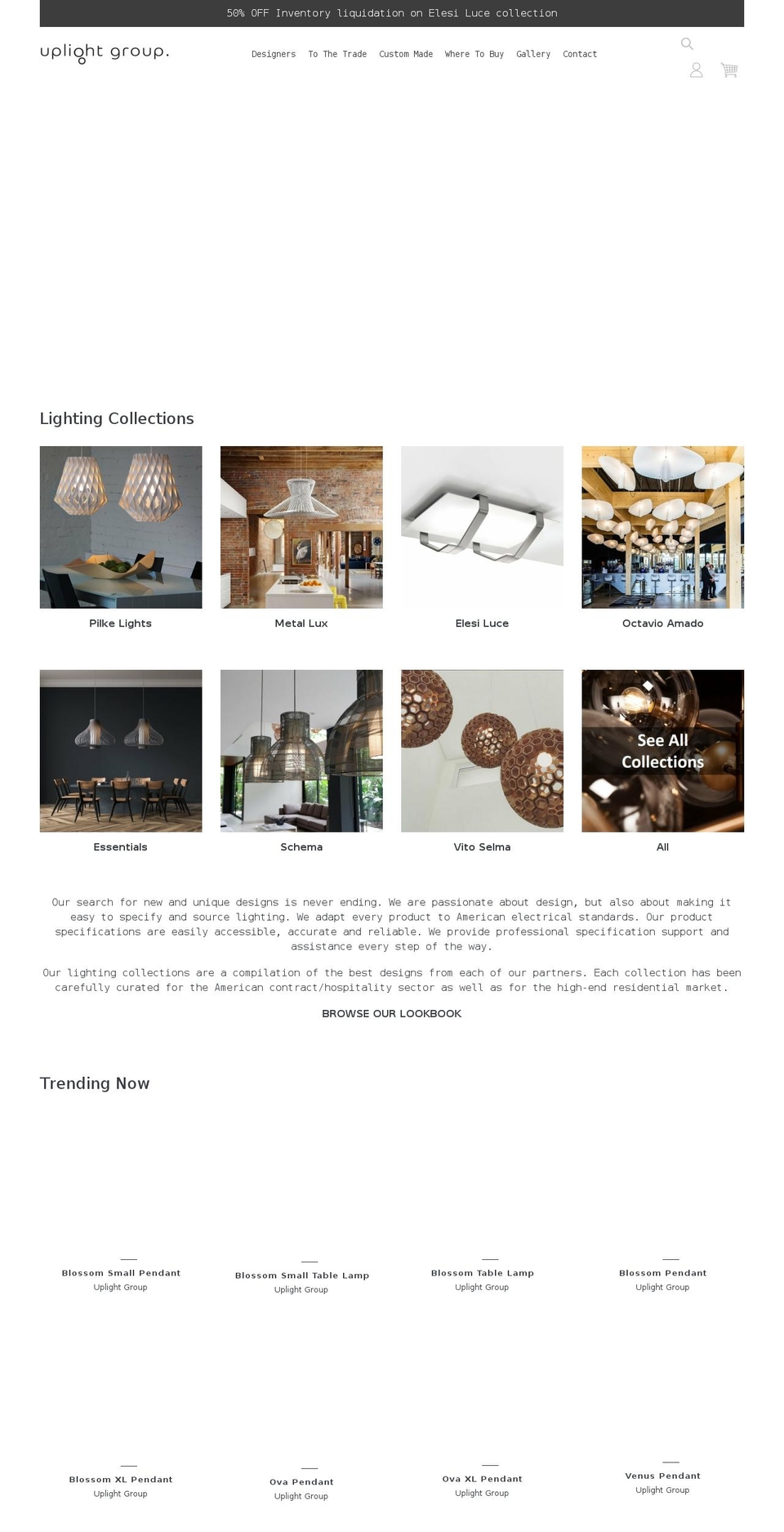 uplightgroup.com shopify website screenshot