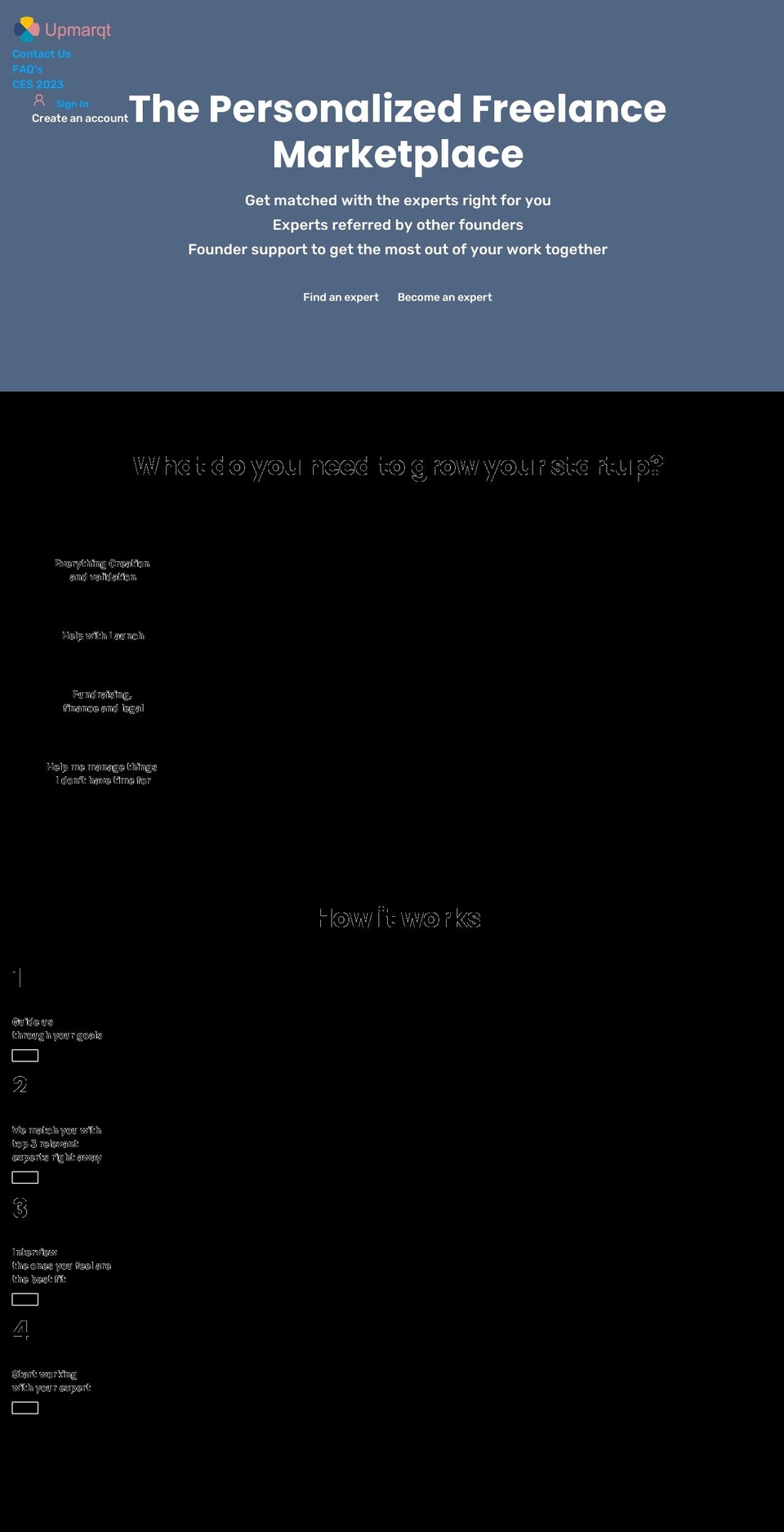 upmarqt.com — Shopify storefront screenshot