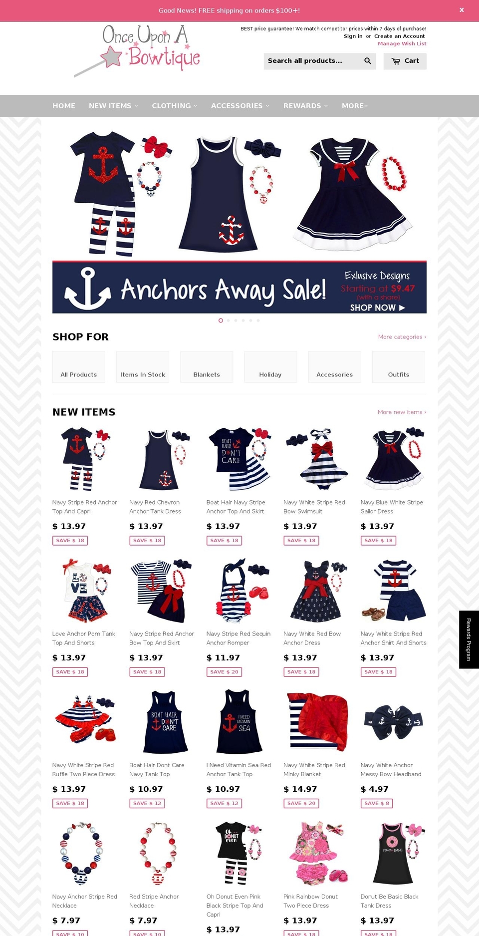 Supply Shopify theme site example uponabowtique.com