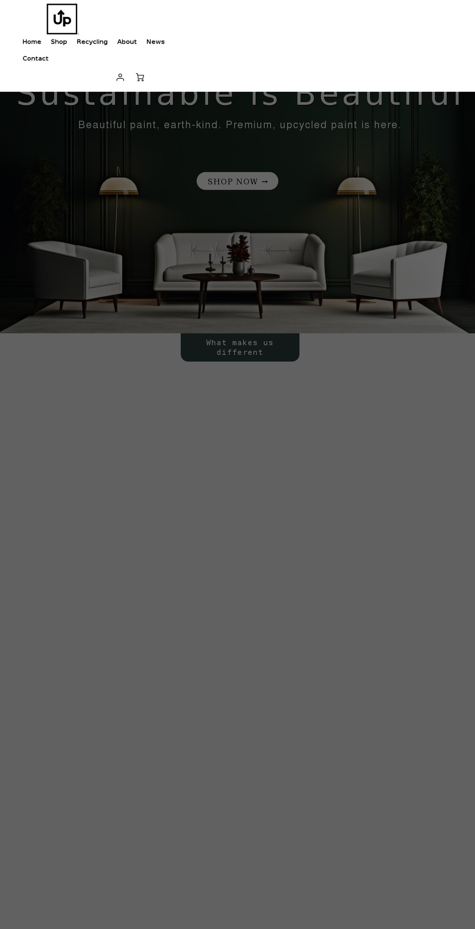 uppaint.com shopify website screenshot