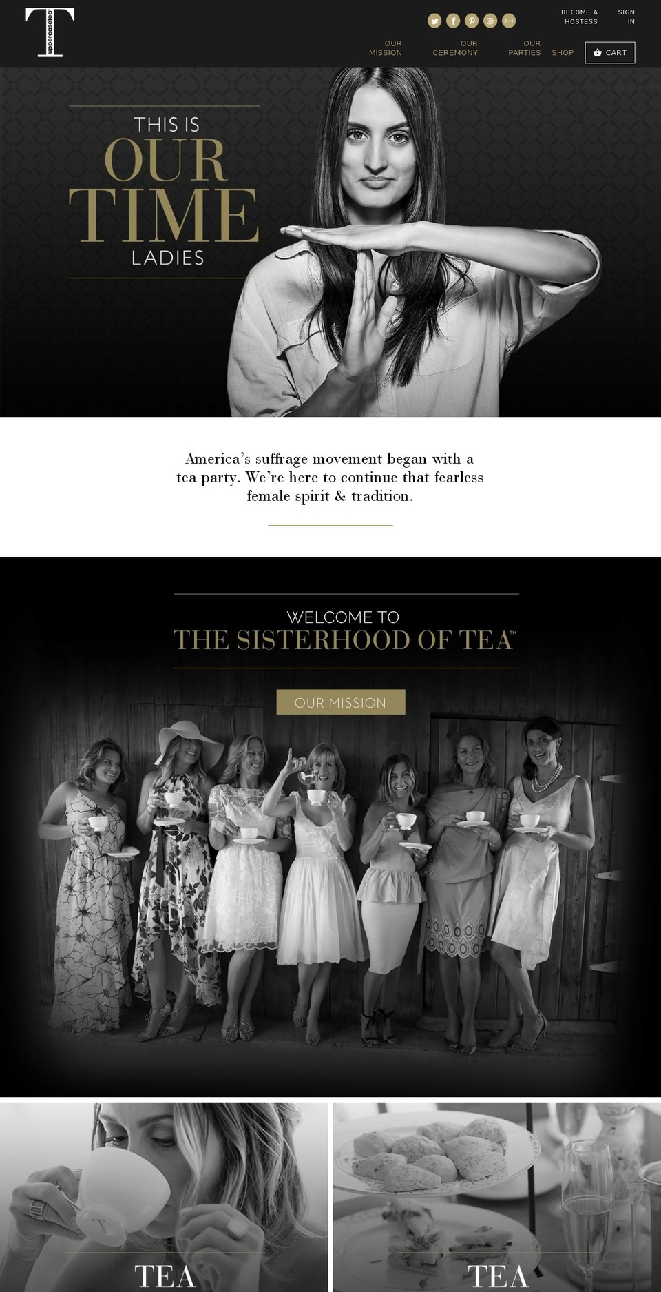 UppercaseTea Shopify theme site example uppercaset.com