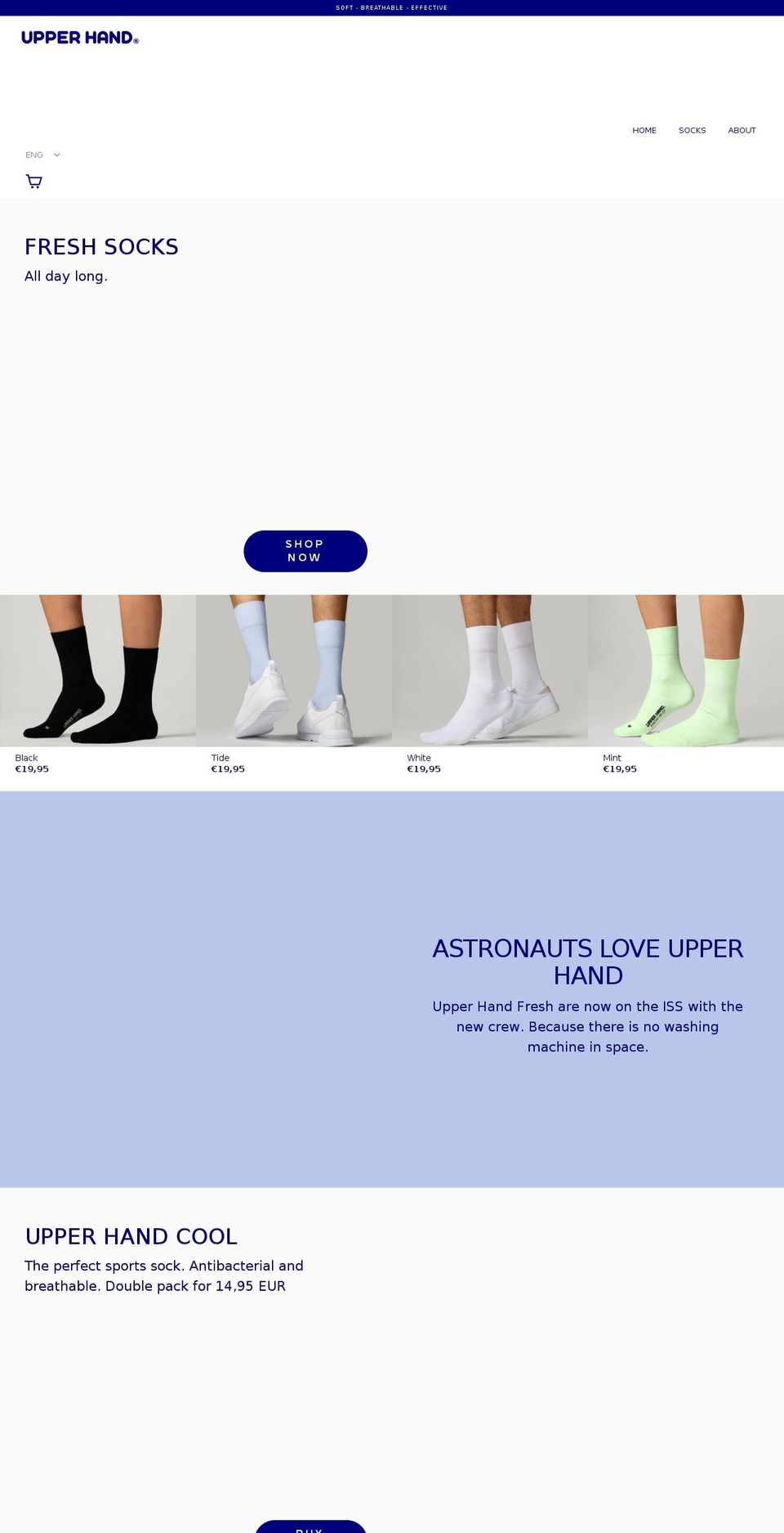 upperhand.de shopify website screenshot