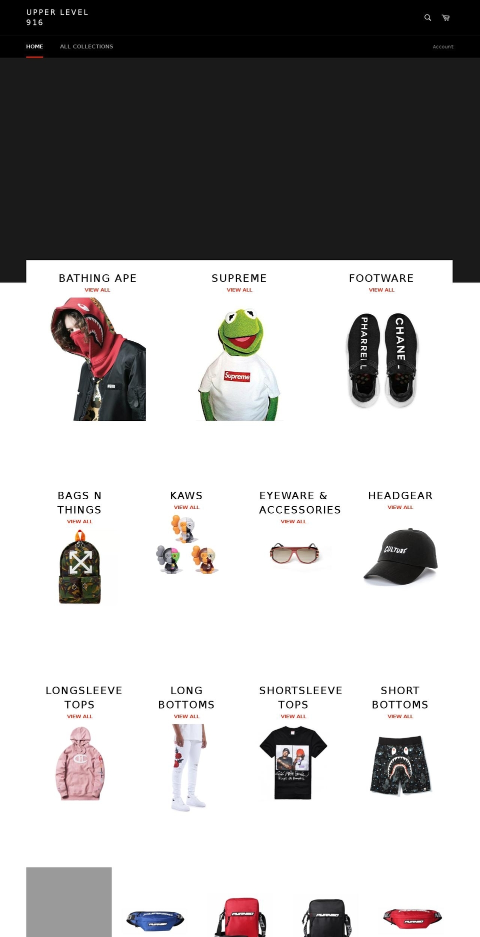 upperlevel916.com — Shopify storefront screenshot