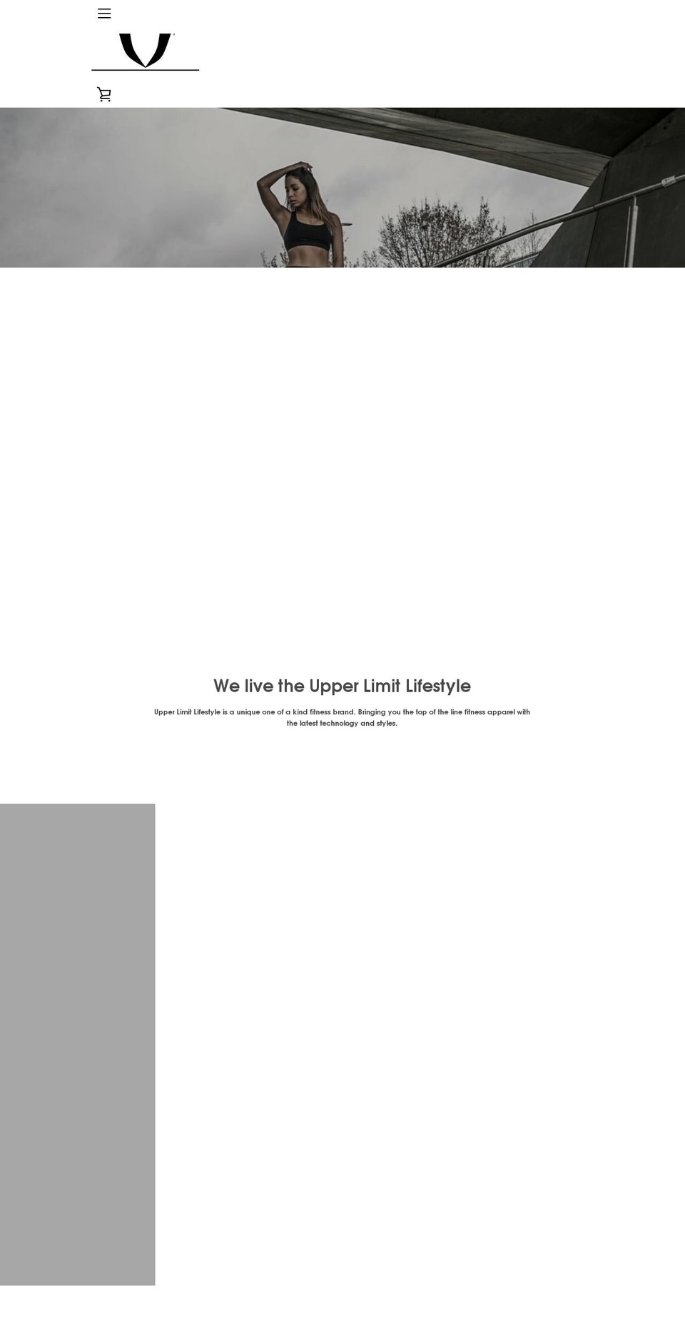 upperlimitapparel.com shopify website screenshot