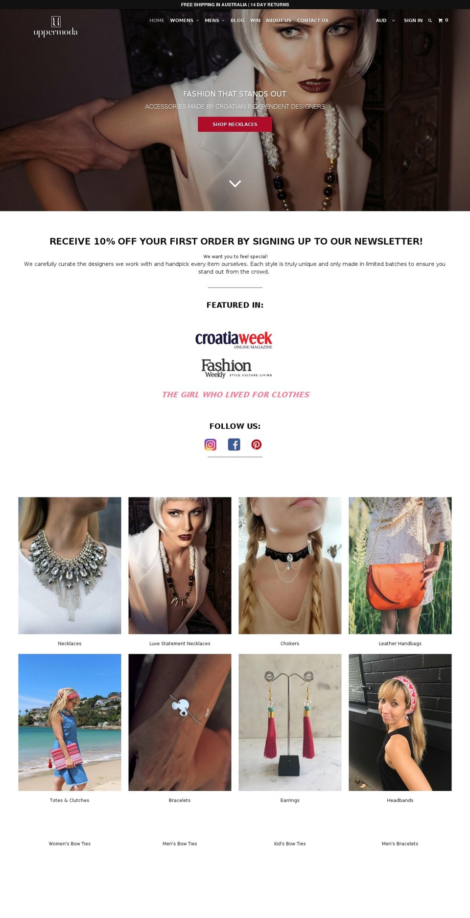 uppermoda.com shopify website screenshot