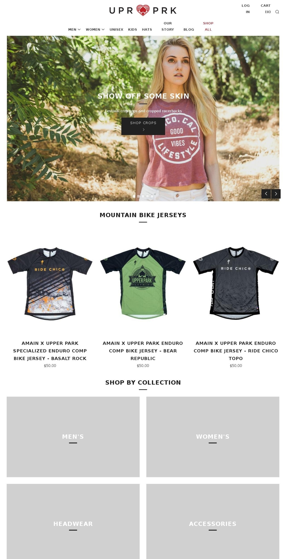 upperparkchico.com — Shopify storefront screenshot
