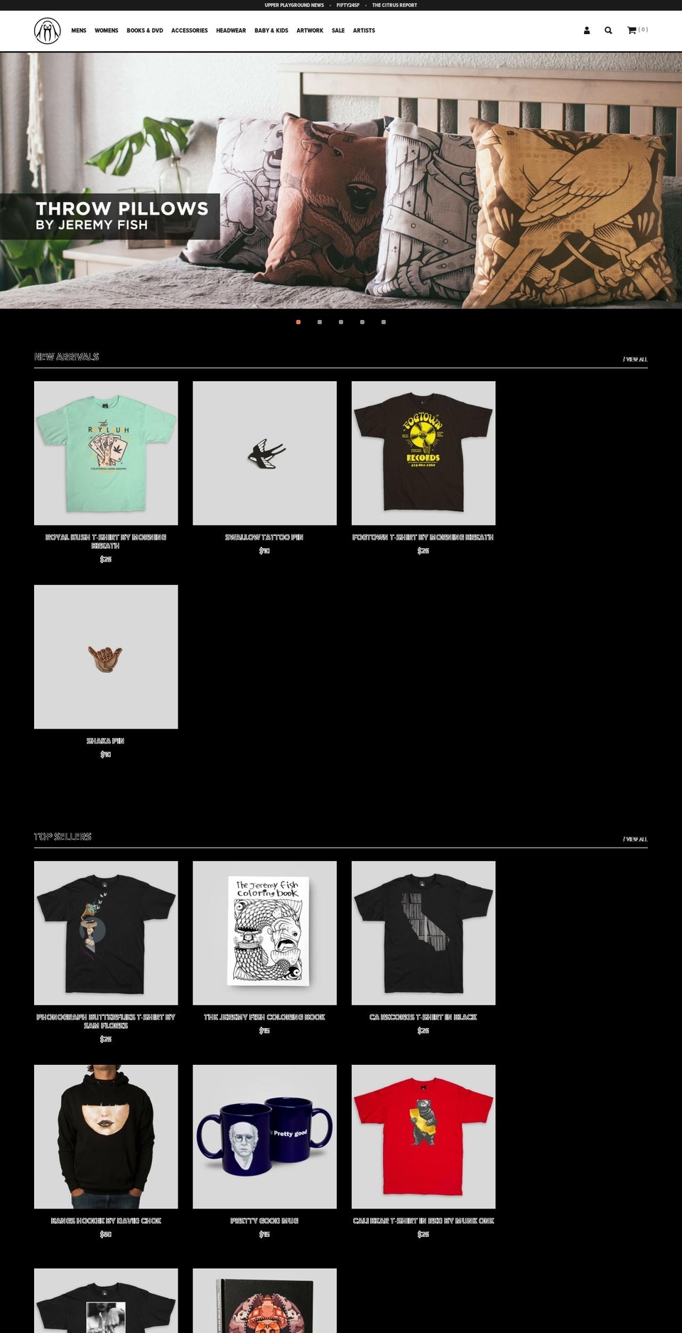 upperplayground.com shopify website screenshot