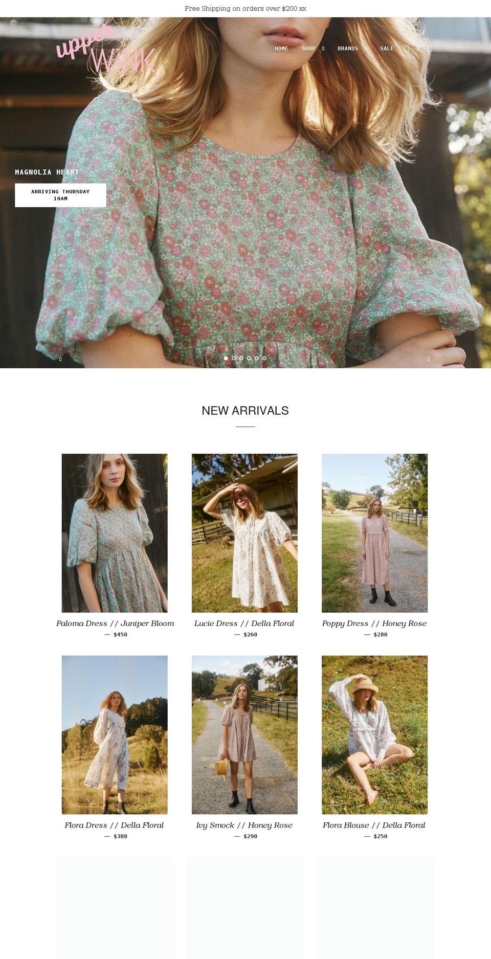 upperwink.com shopify website screenshot
