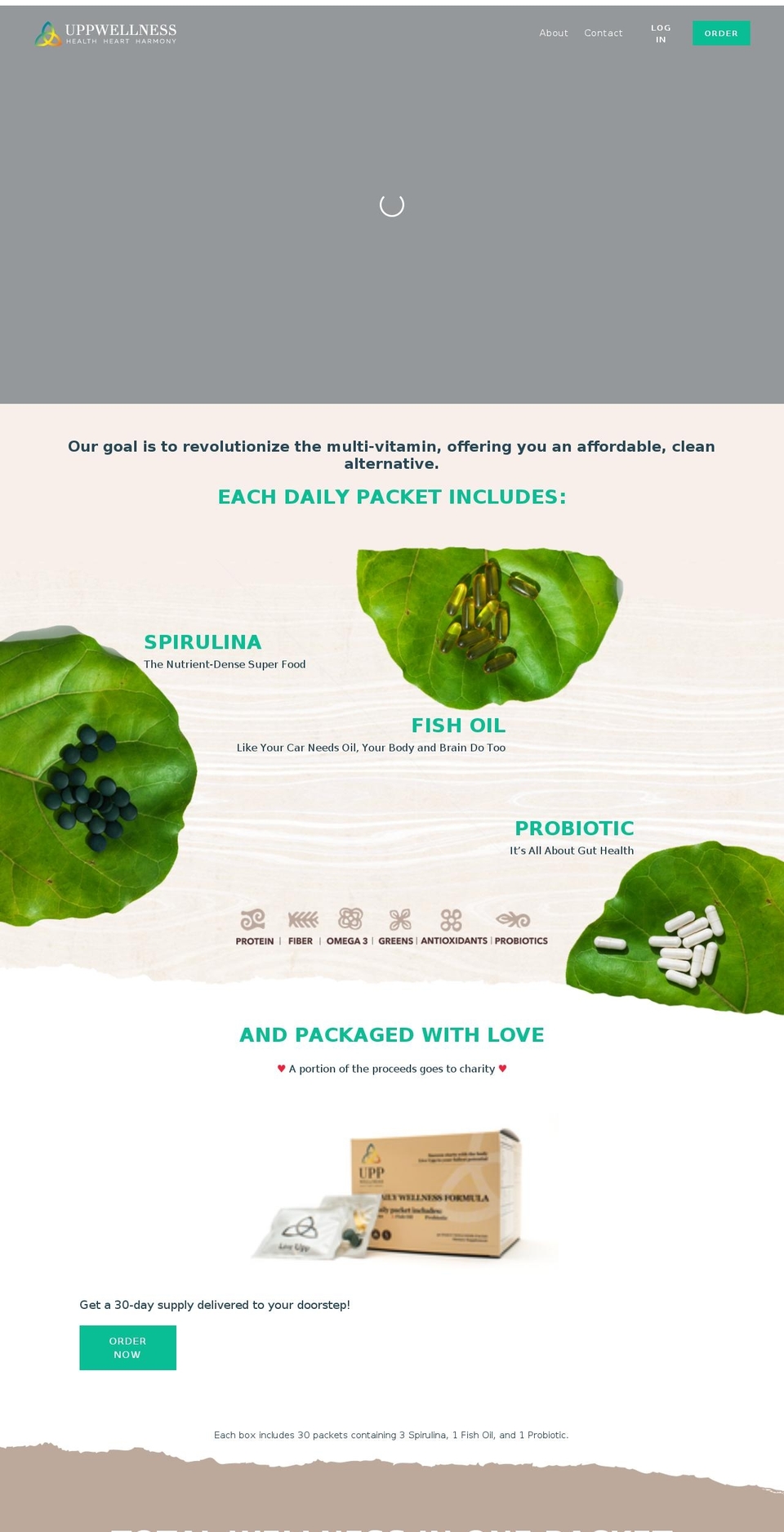 uppwellness.com — Shopify storefront screenshot