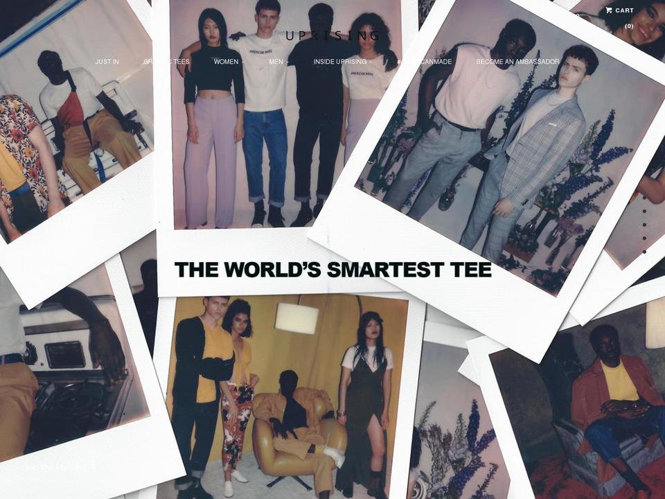 uprisingbrand.com shopify website screenshot