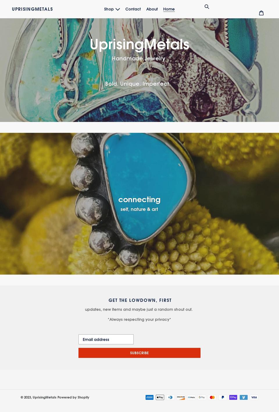 uprisingmetals.com shopify website screenshot