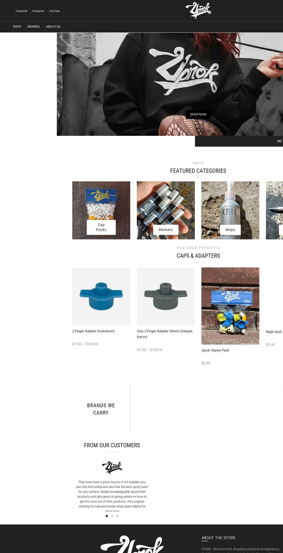 uprokslc.com shopify website screenshot