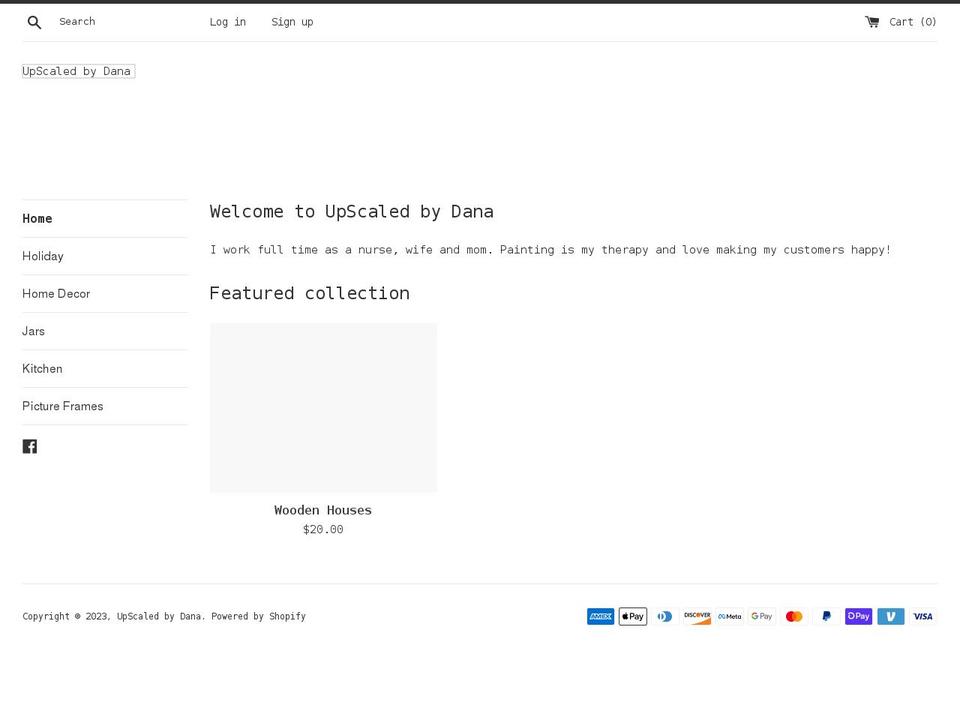 upscaledbydana.com shopify website screenshot