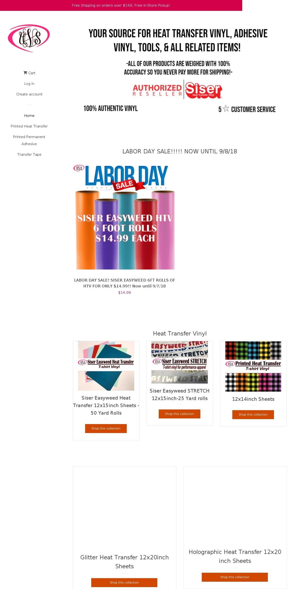 upscalevinylsupply.com — Shopify storefront screenshot