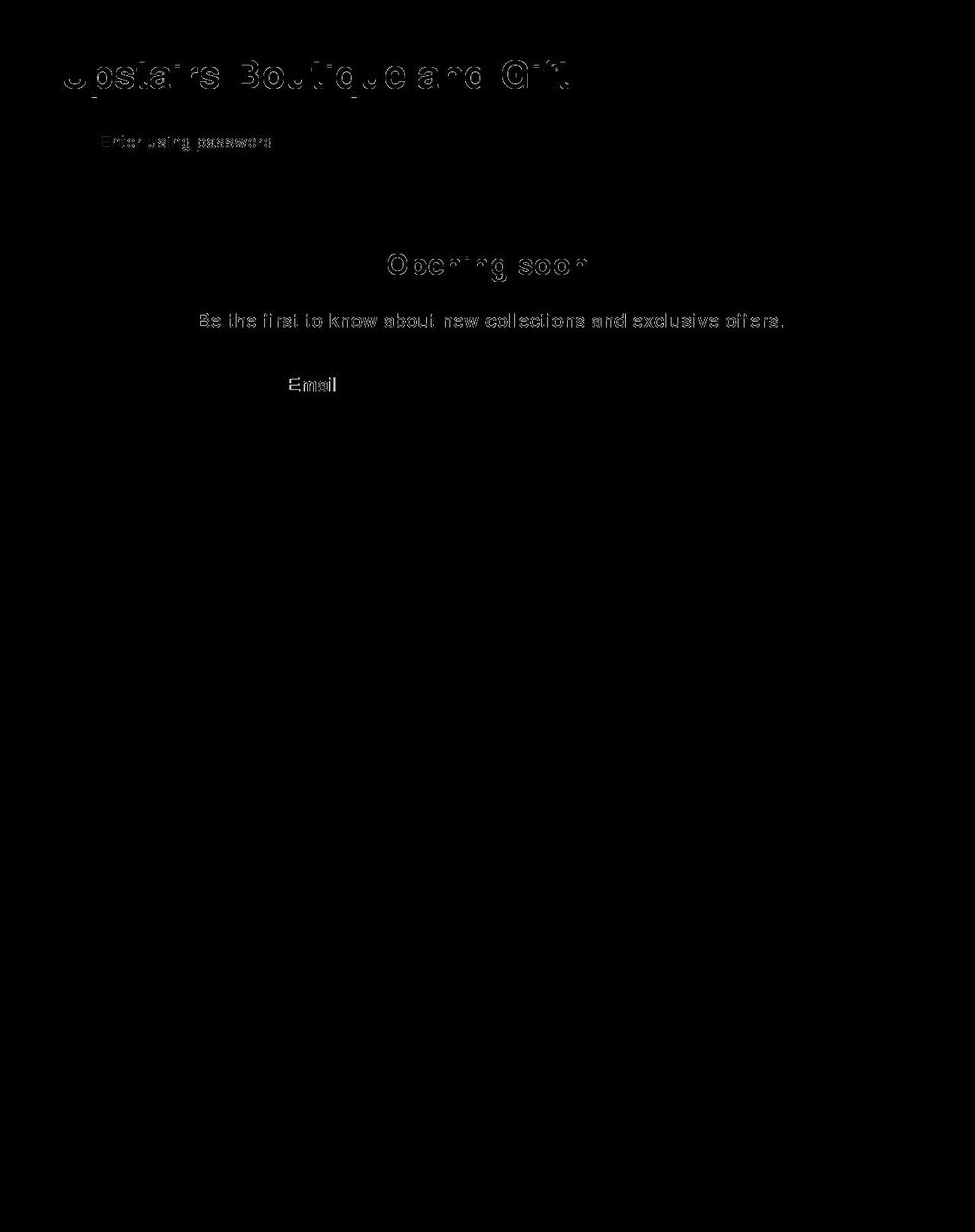 upstairsboutiqueandgift.com shopify website screenshot