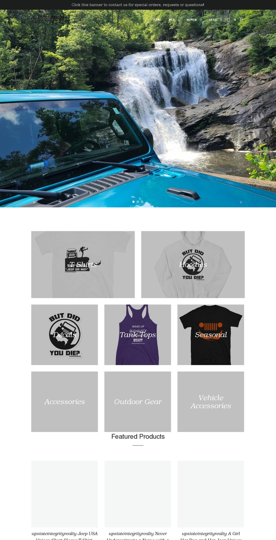 upstateintegrityrealty.com shopify website screenshot