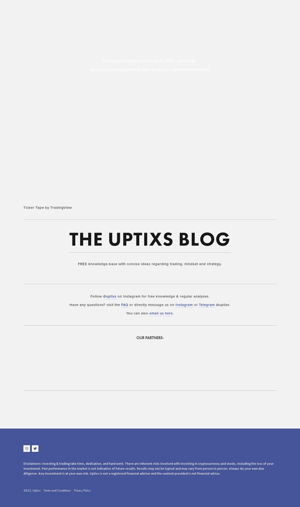 uptixs.com — Shopify storefront screenshot