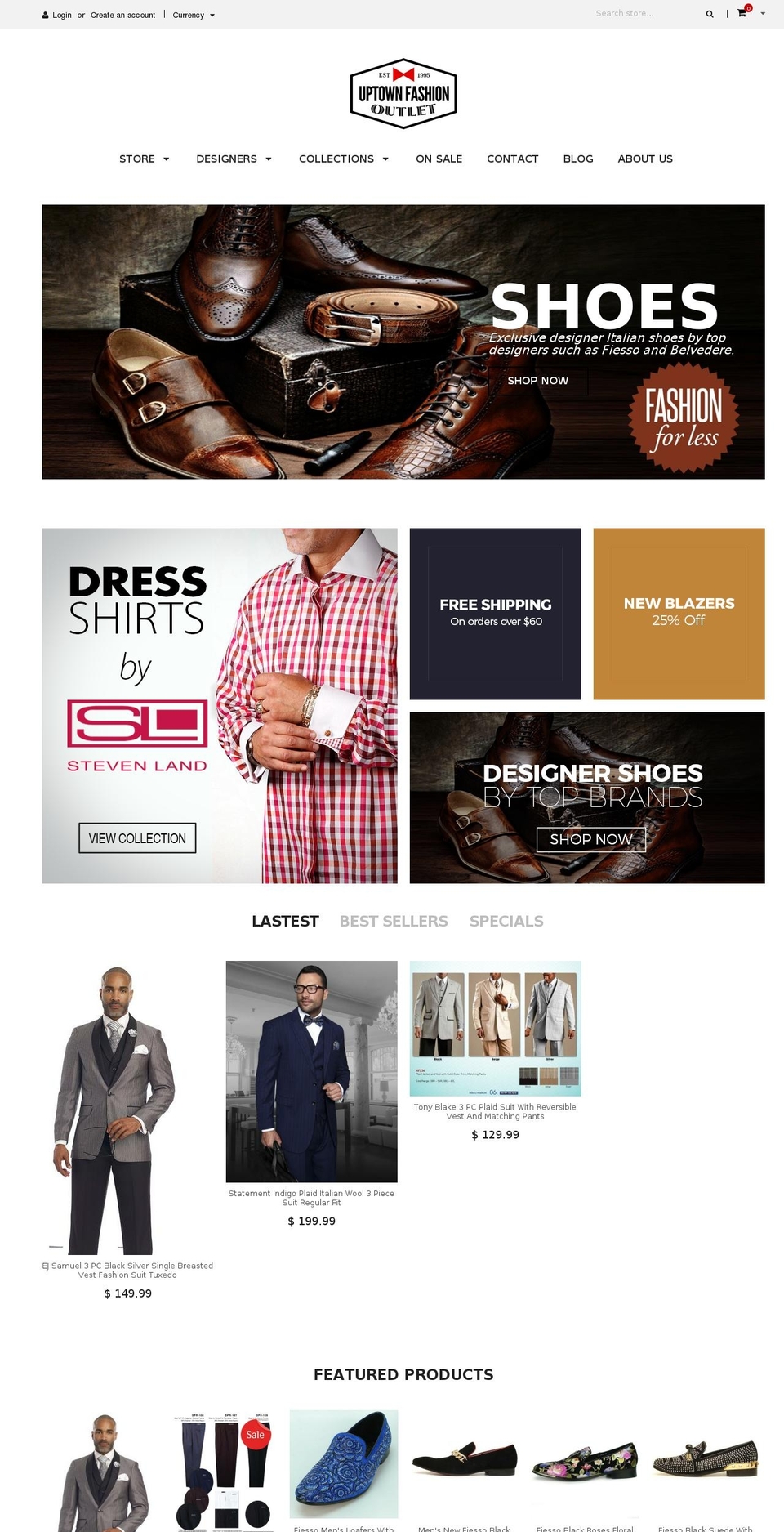 uptownfashionoutlet.com shopify website screenshot