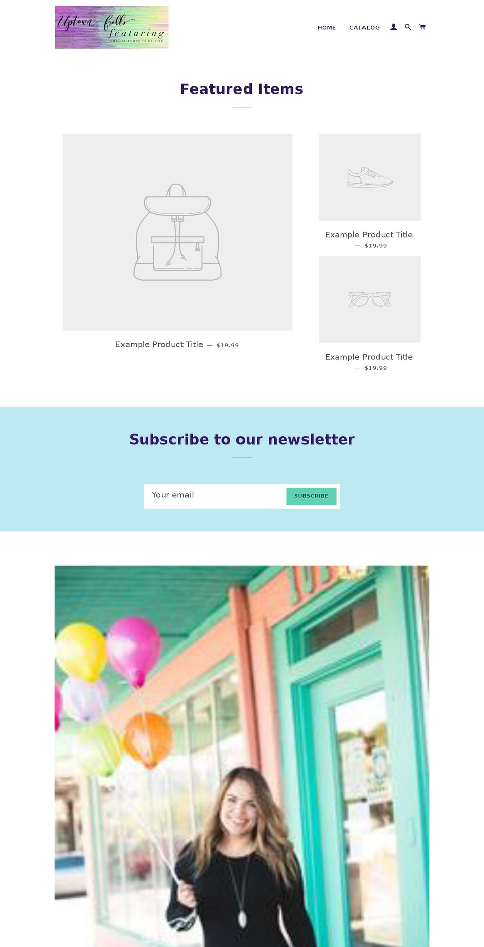 uptownfrills.com — Shopify storefront screenshot