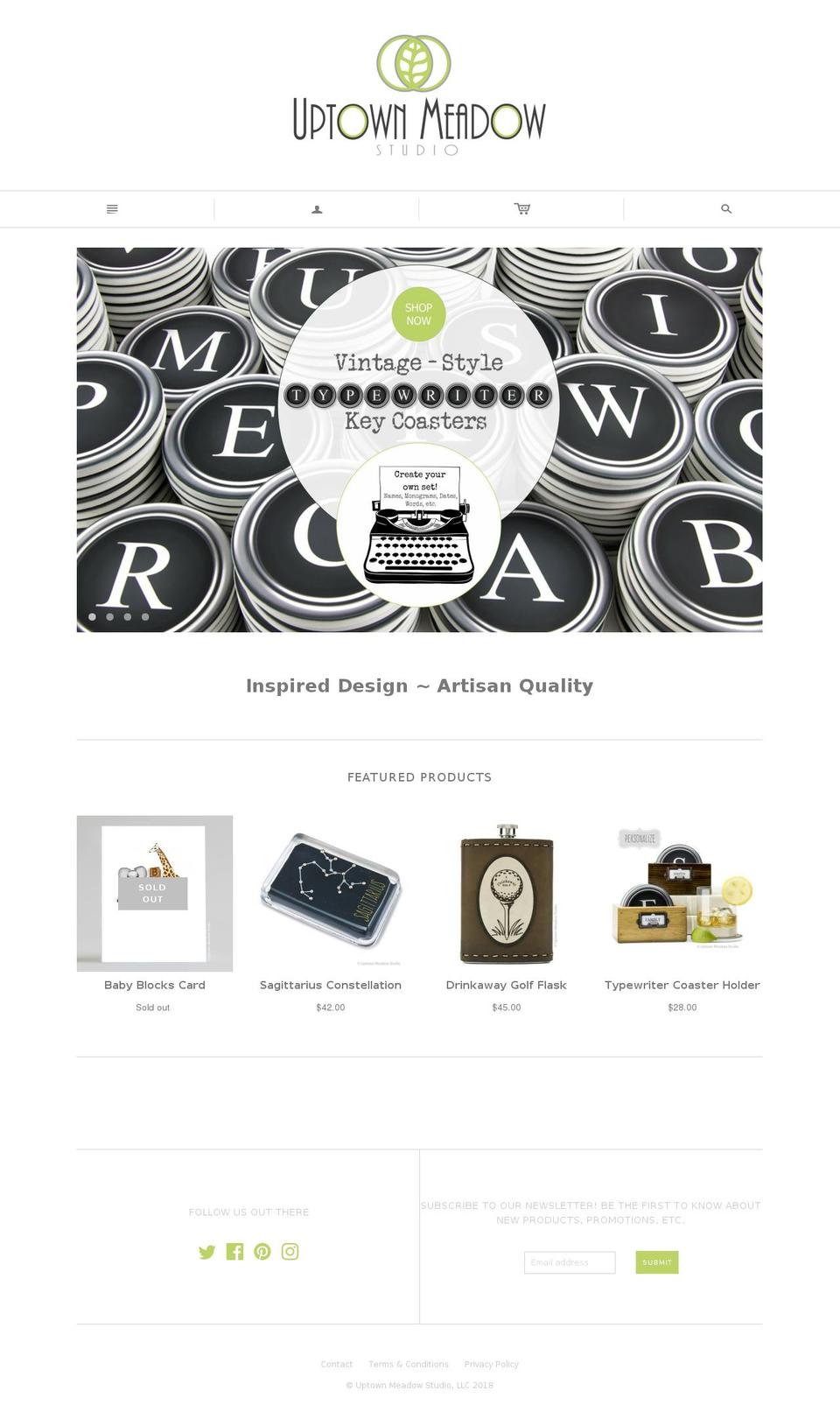 uptownmeadowstudio.com — Shopify storefront screenshot