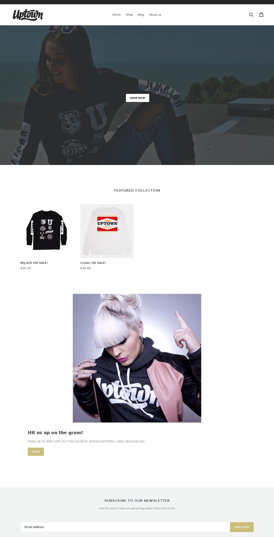 uptownpremiumgoods.com — Shopify storefront screenshot