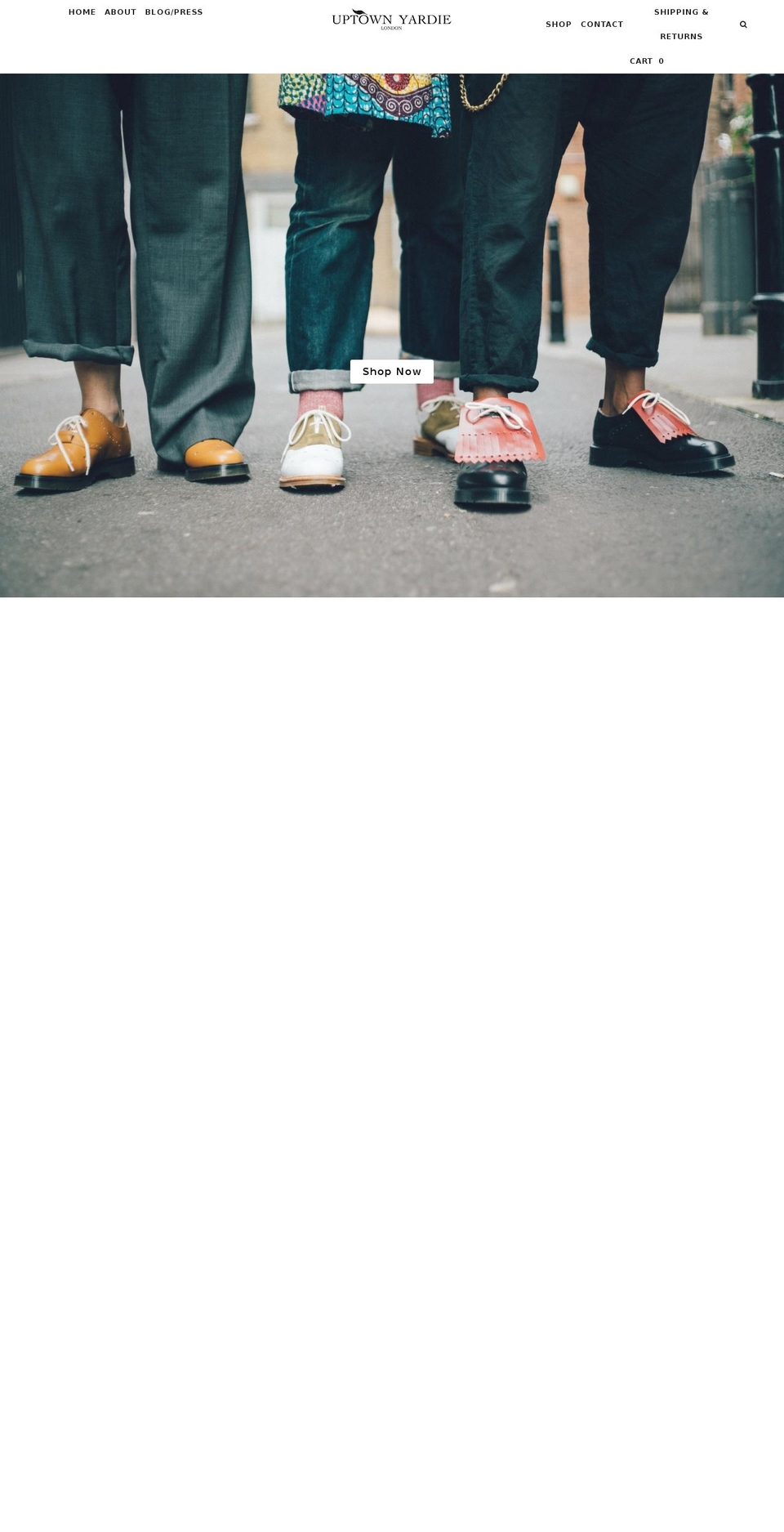 uptownyardie.com shopify website screenshot