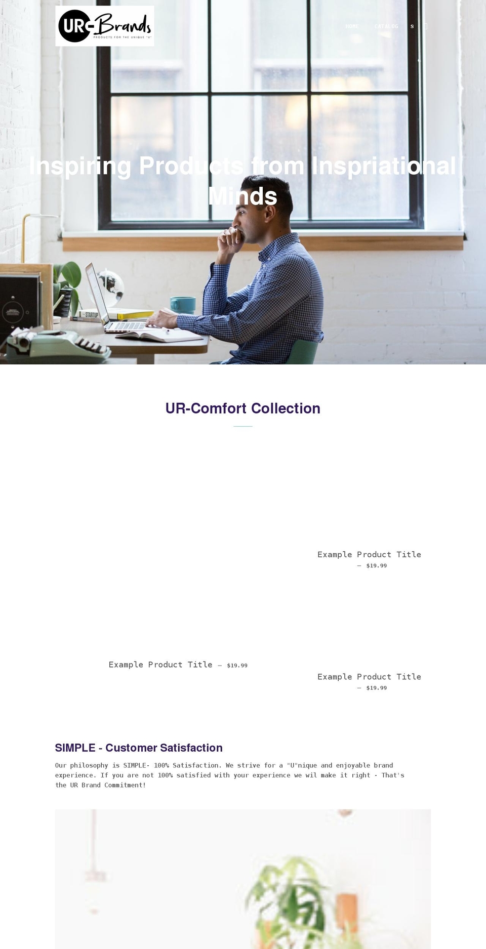ur-brands.com shopify website screenshot