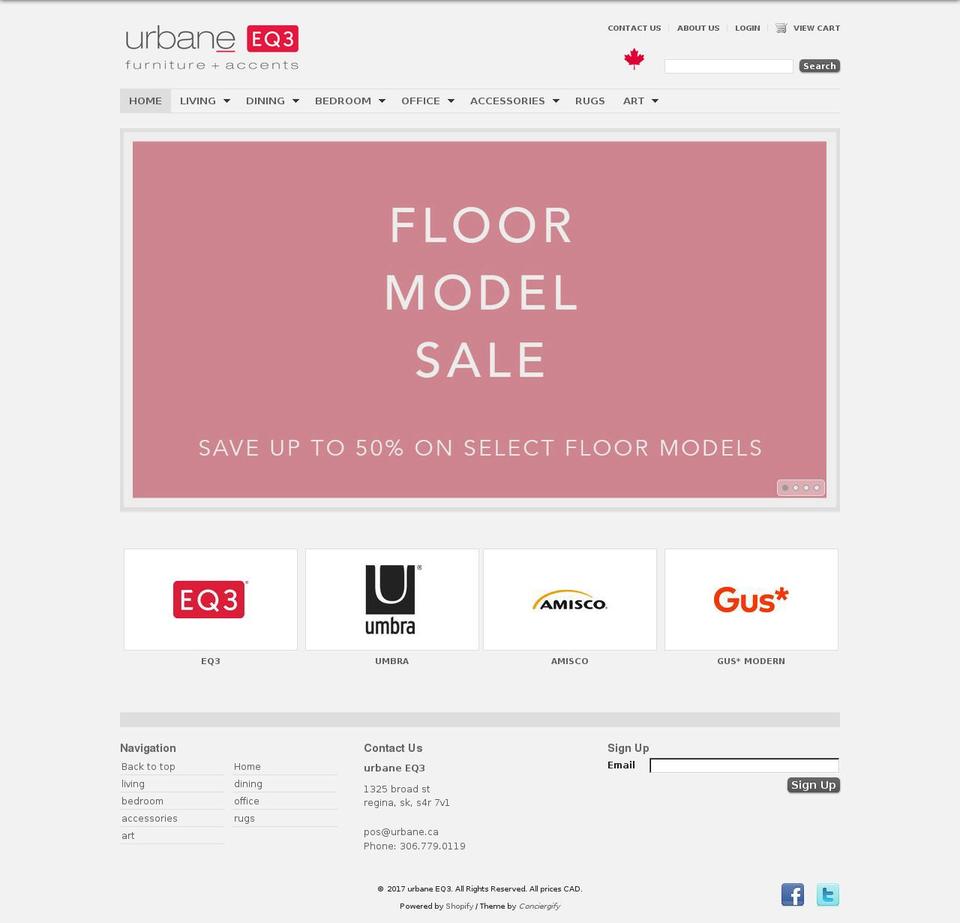 urban-1.ca shopify website screenshot