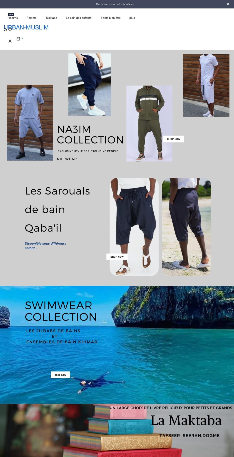 urban-muslim.com shopify website screenshot