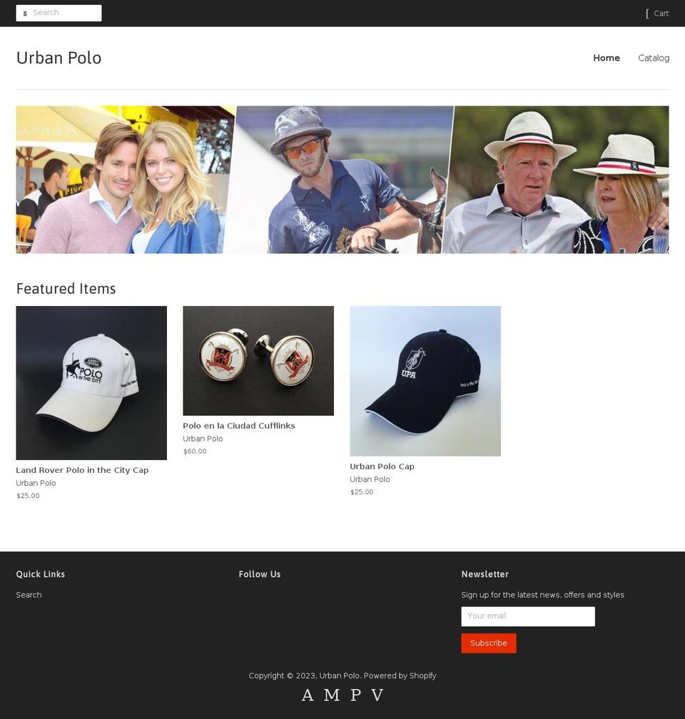urban-polo.myshopify.com shopify website screenshot
