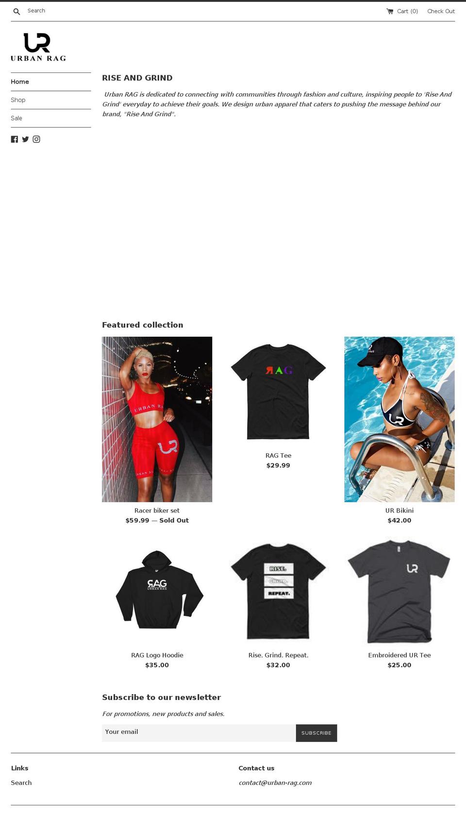 urban-rag.com — Shopify storefront screenshot