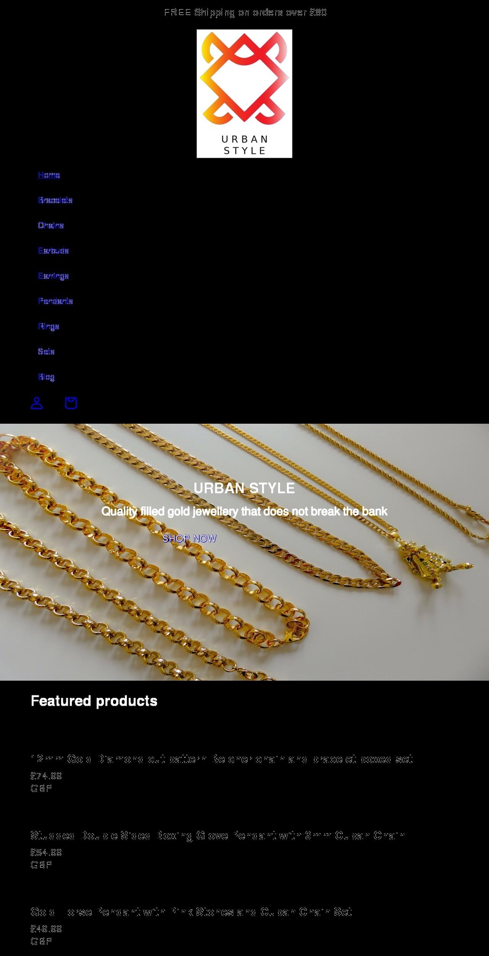 urban-style.co.uk shopify website screenshot