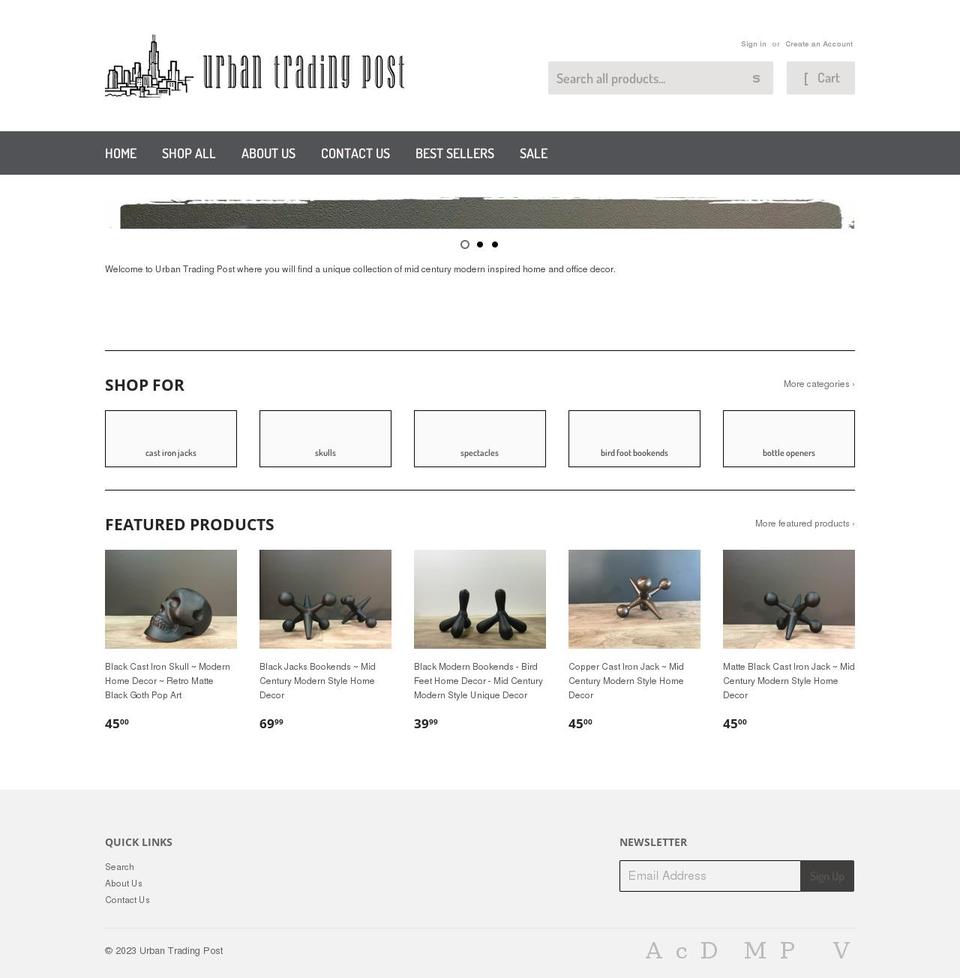 urban-trading-post.myshopify.com shopify website screenshot