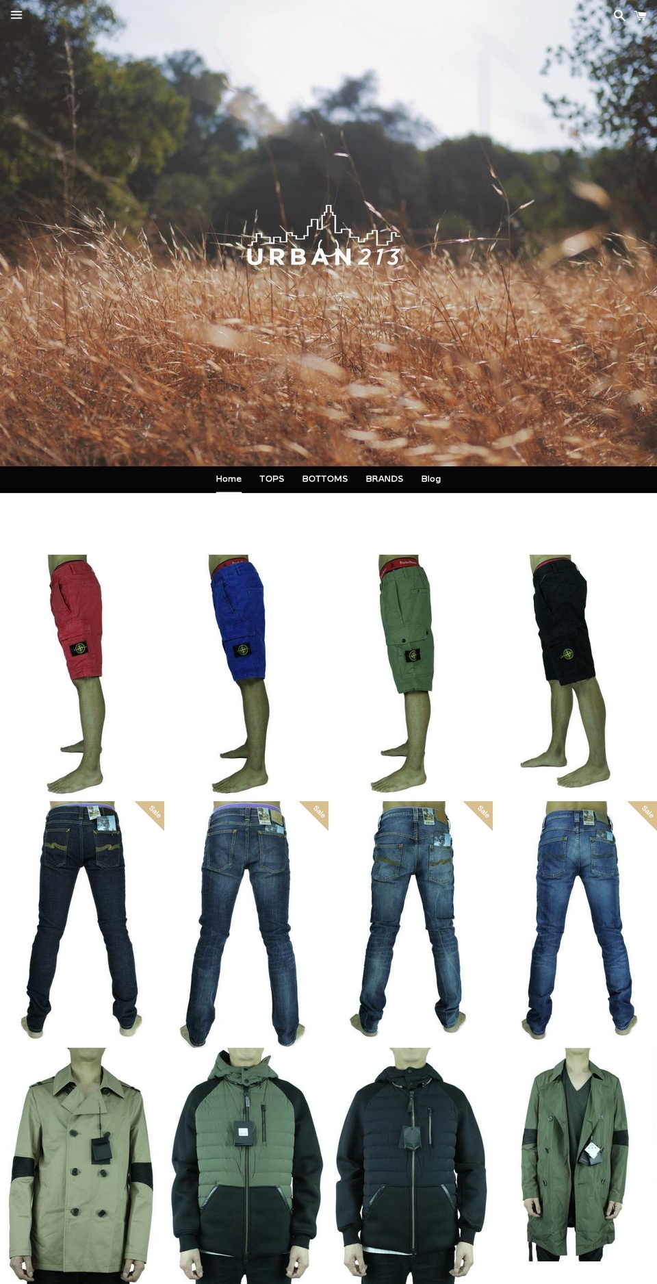 urban213.com shopify website screenshot