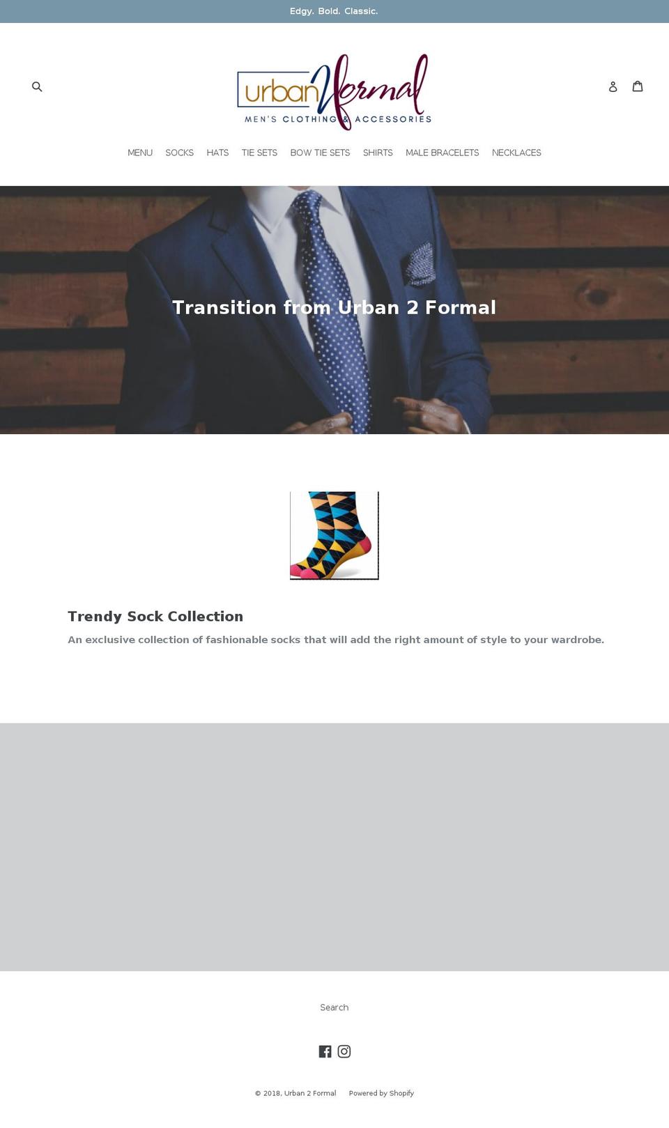 urban2formal.com — Shopify storefront screenshot