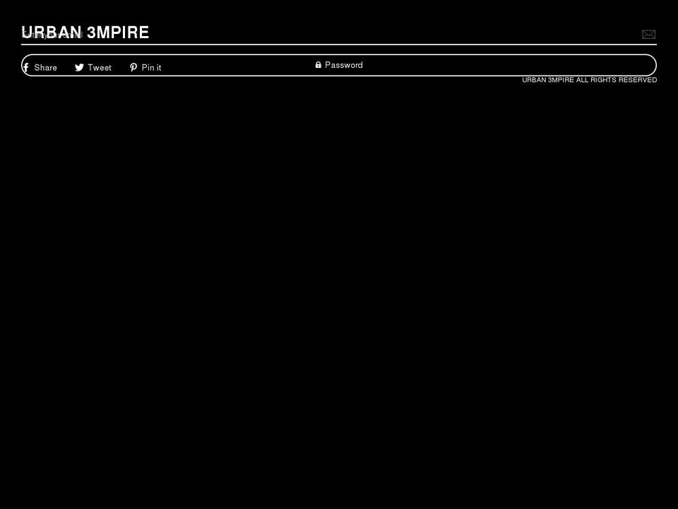 urban3mpire.com.au shopify website screenshot