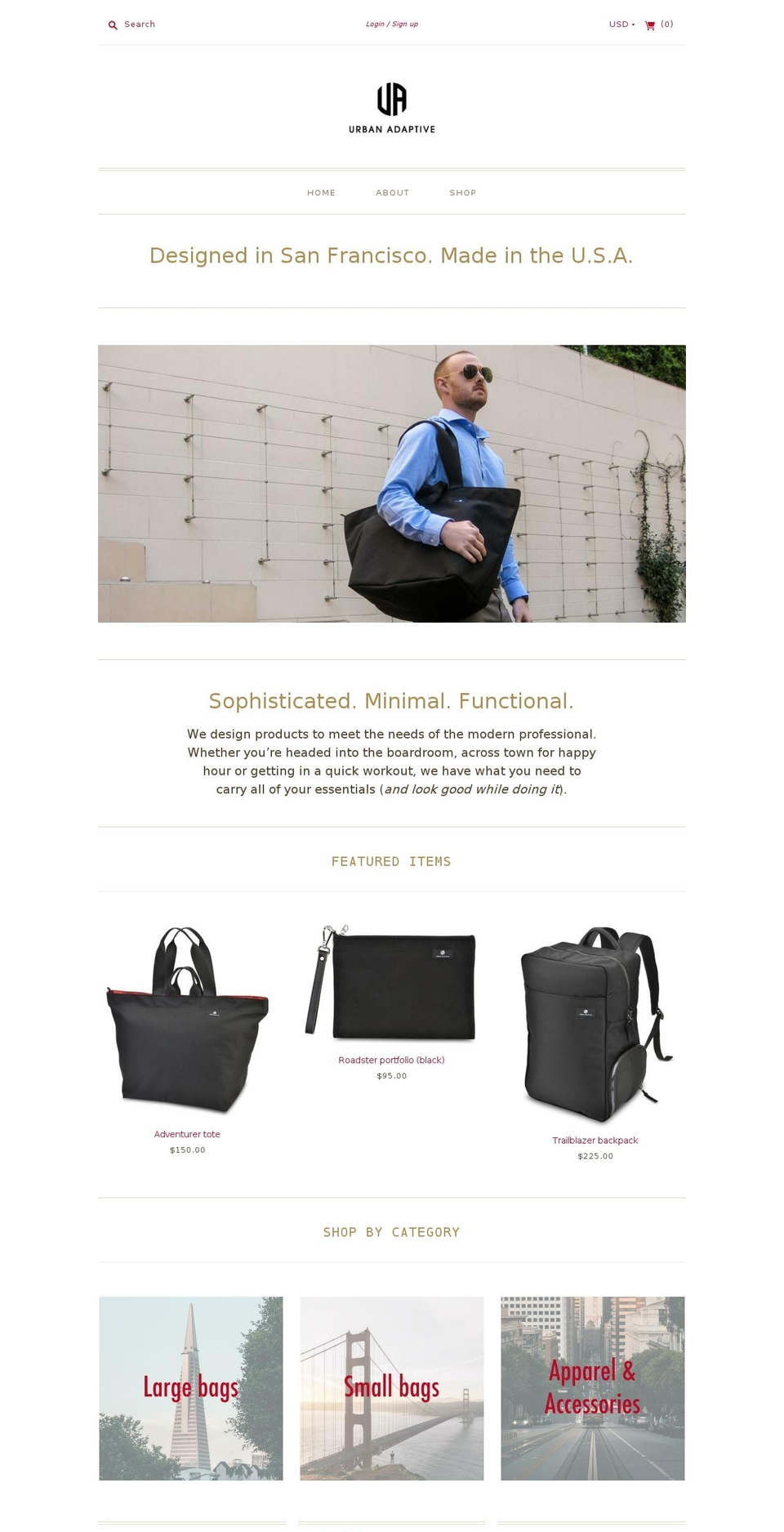 urbanadaptive.com — Shopify storefront screenshot