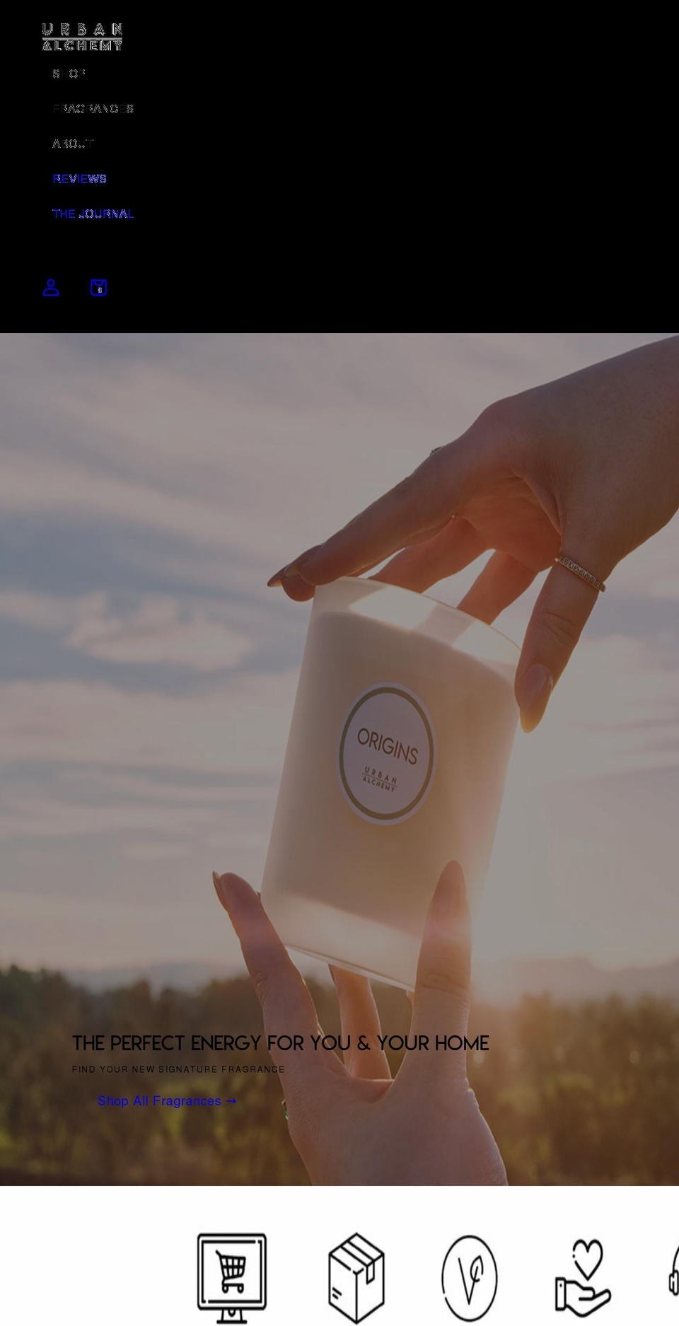 urbanalchemy.com.au shopify website screenshot