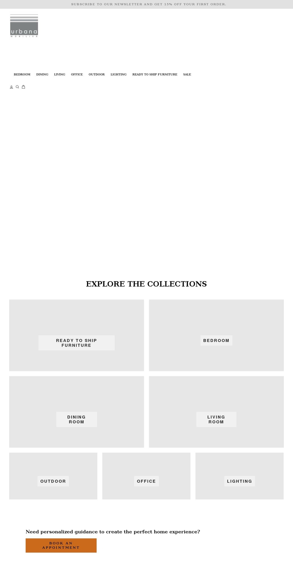 urbanamobilier.com shopify website screenshot